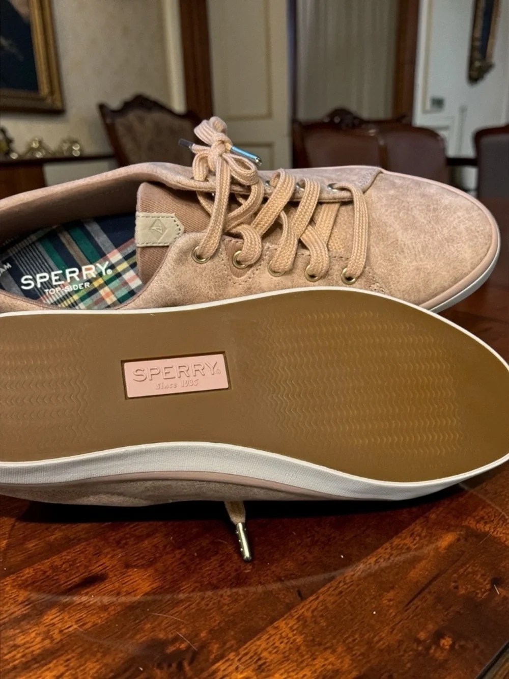Sperry Top Sider Sailor Mystic Sneakers Womens 8.5 Rose Dust Casual Lace Up NEW - Picture 6 of 6